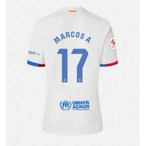 Barcelona Marcos Alonso #17 Replica Away Stadium Shirt for Women 2023-24 Short Sleeve